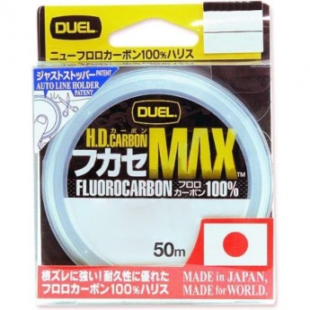 Леска YO-ZURI DUEL HARDCORE POWERLEADER FC 50м 30lb 0.470мм 13кг